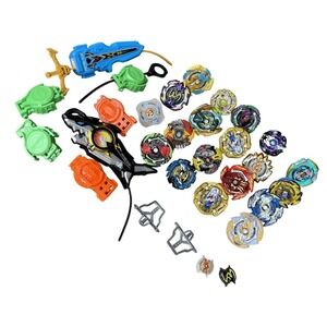 19 Beyblade Burst Surge SpeedStorm And Launders Huge Lot Metal And Plastic